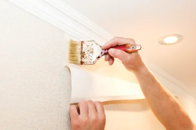 Pose de papier peint à Lauris — revêtements muraux et toiles de verre